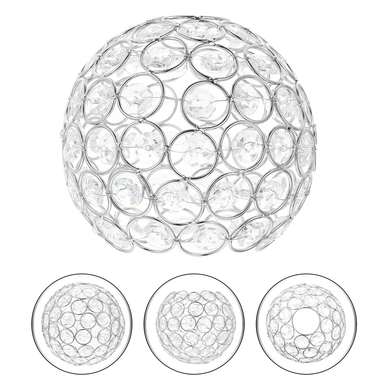 

Crystal Lampshade Adorn Unique Cover Accessory Lighthouse Delicate Craft Iron The