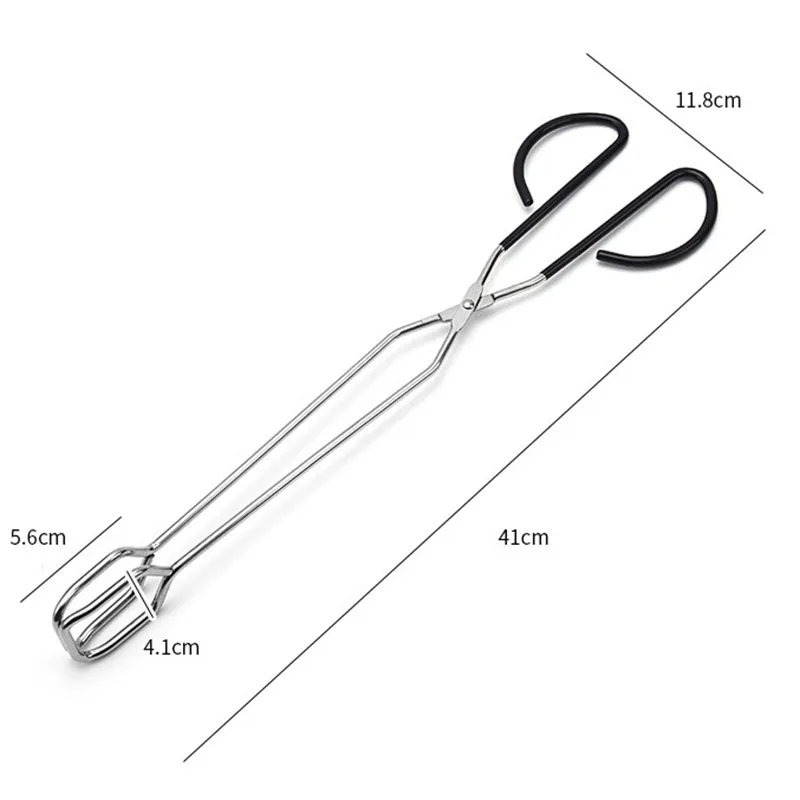 Barbecue Scissor Tongs Grilled Food Tong BBQ Tools Long Handle Scissor BBQ Bread Roast Clip Kitchen Baking Tongs BBQ Accessories