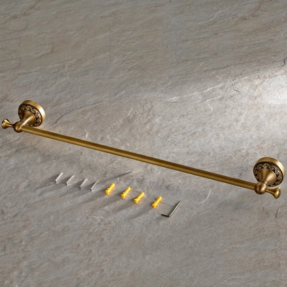 Description Picture 5 of itemBathroom Accessories Antique Brass Collection, Towel Ring, Paper Holder, Toilet Brush, Coat Hook, Bath Rack, Soap Dish, Faucet
