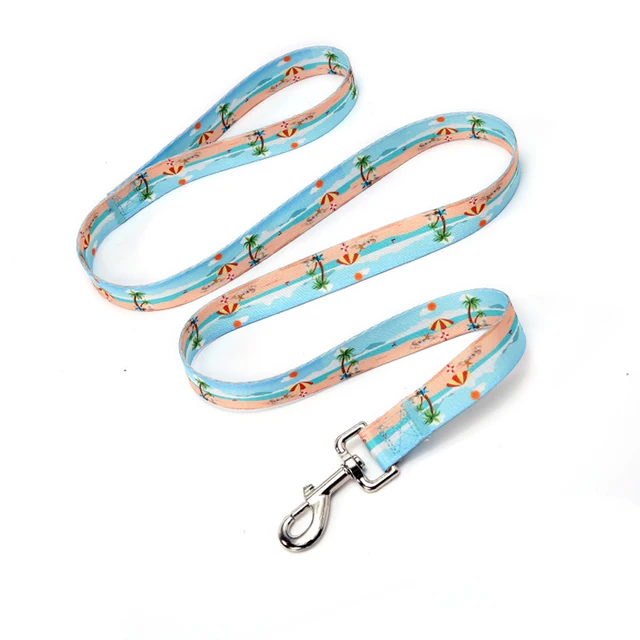 Pet Accessories Dog Traction rope Ethnic Style Striped Forest Pattern Collar Leash Traction rope Cat Harnesses Leads Dog leash 4