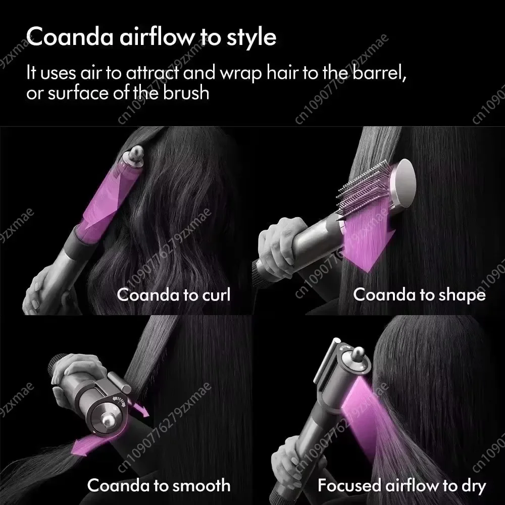 Professional High Speed Multi-Styler 6 in 1 Negative Ions Hair Styler 1600W Powerful Blow Dryer Hot Air Brush Styling Tools 5