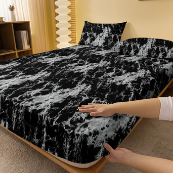 Four Seasons Men and Women Simple Fashion Texture Printing Sanded Bedspread Home Bedroom Hotel 2