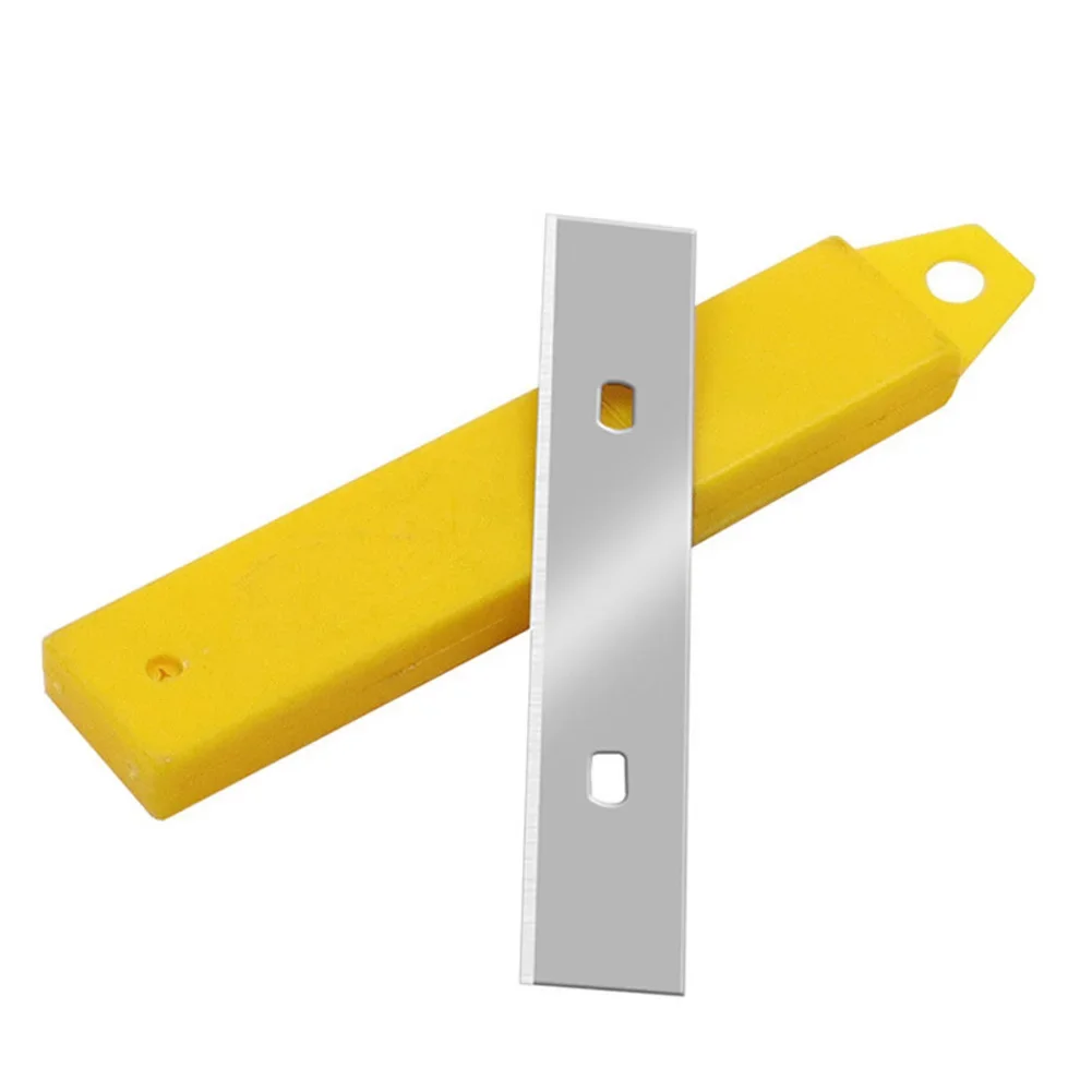 

Floor Shovel Scraper Blade Part Remove Stains Replacement Heavy Duty Silver Steel 100*18mm 10Pcs Ceramic Cleaning