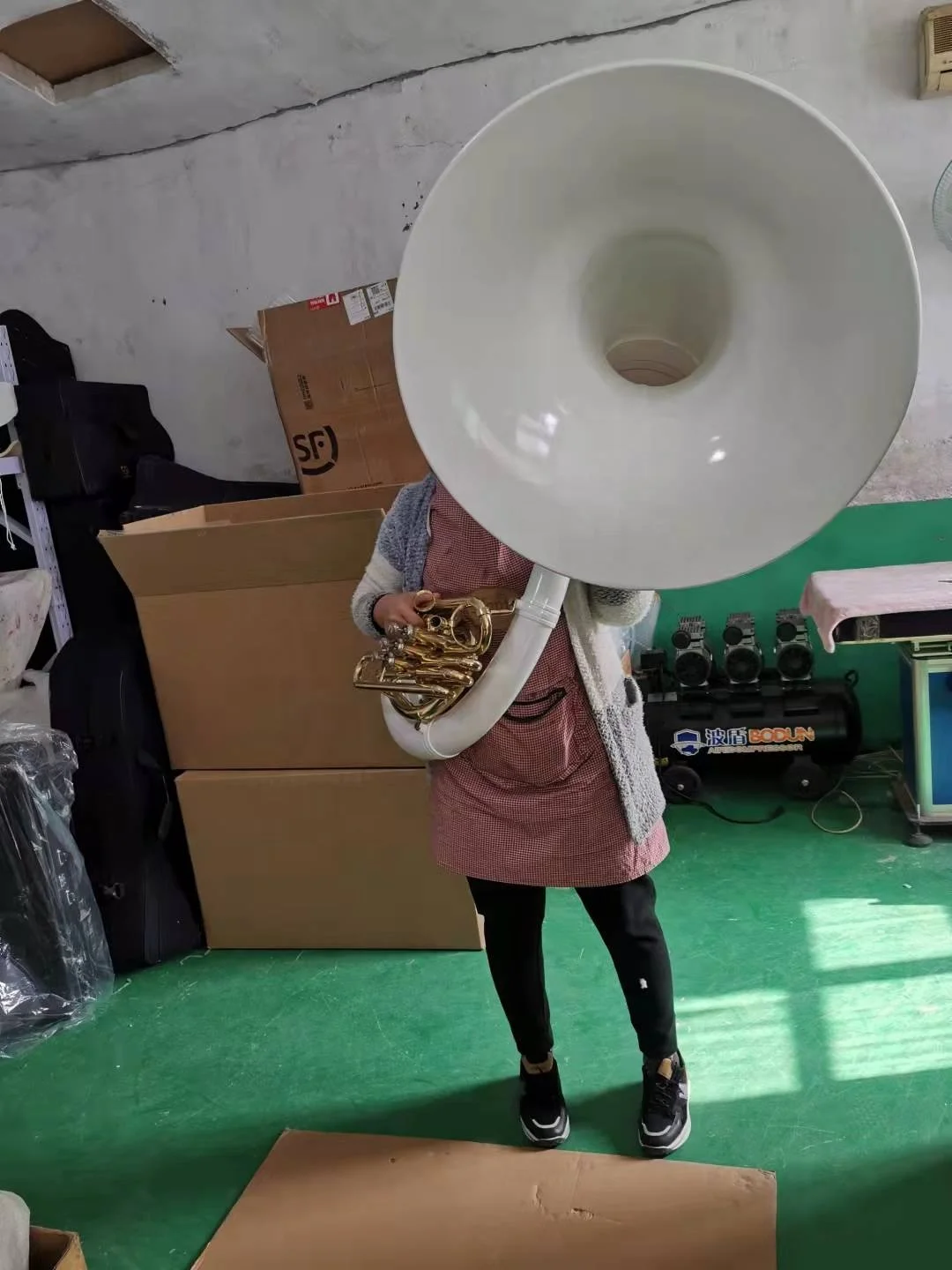 SEASOUND Factory Price Cheap Fiber Glass High Quality Sousaphone JYSS5000