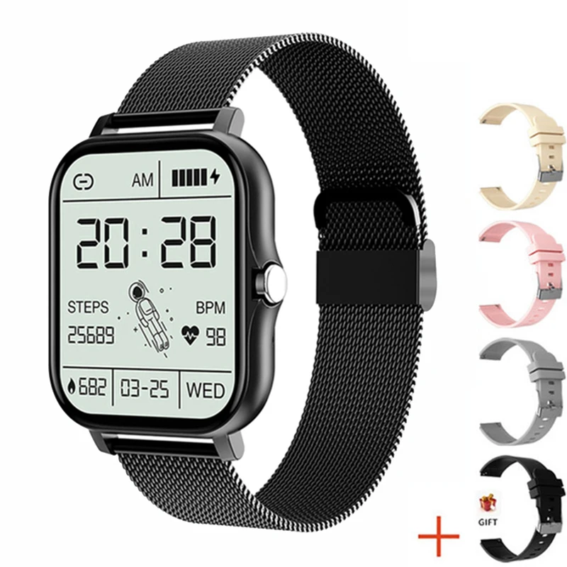 Women Smart Watch Men 1.69" Full Touch Screen Heart Rate Fitness Tracker Ladies Watch Bluetooth Call Smart Clock for Android IOS 