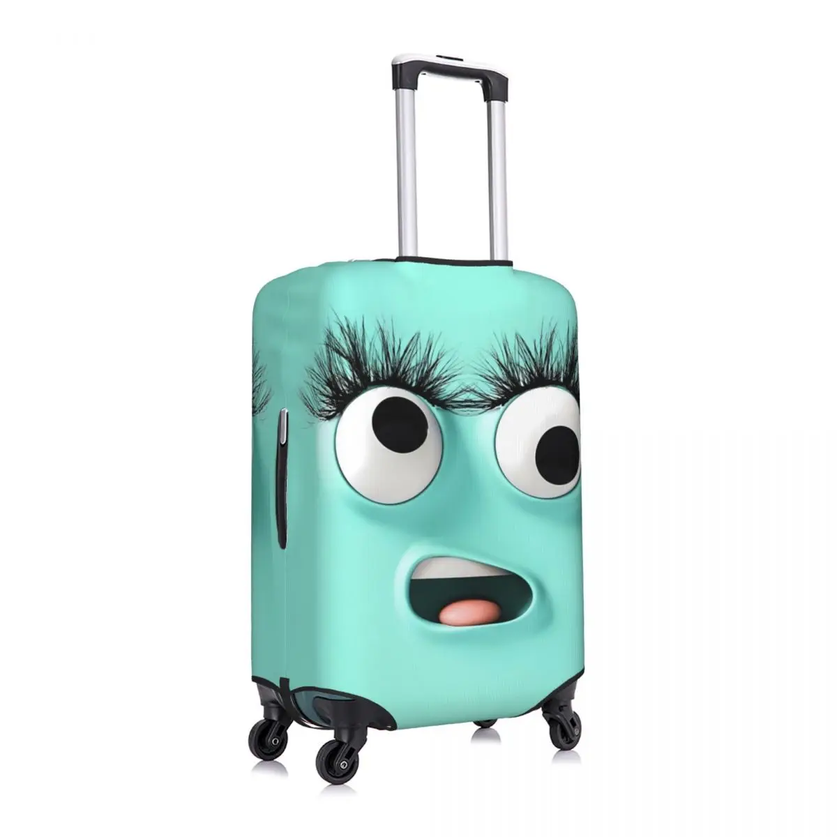 Funny Expression Suitcase Cover Holiday 3d Cartoon Face Fun Luggage Accesories Business Protection 3