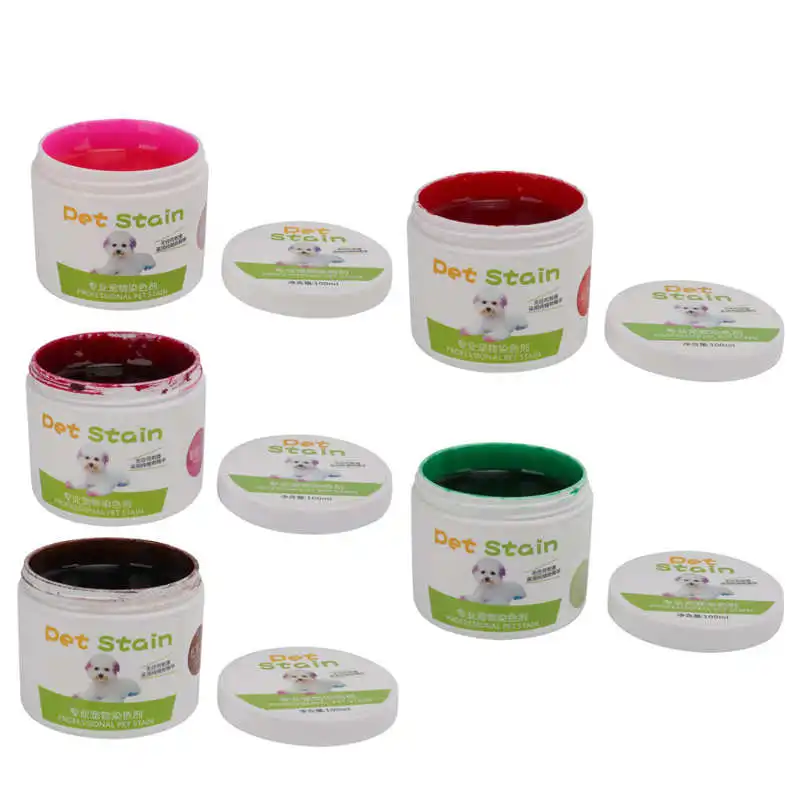 Pet Hair Dye Cream Plant Extract Pet Hair Coloring Cream for Pet Dogs