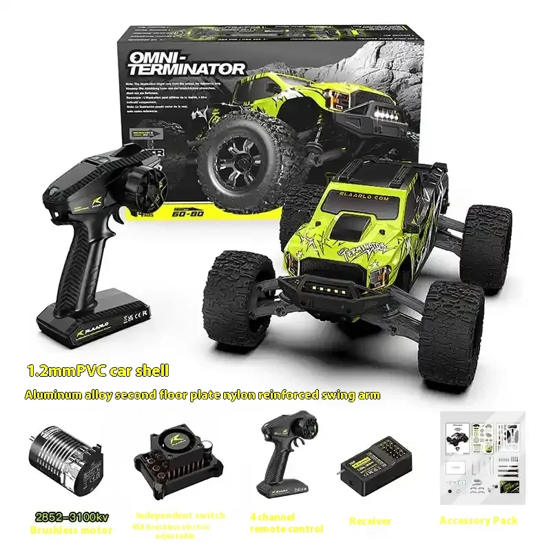 Lelalo 1:10 Almighty Terminator Rc Remote Control Car Racing Remote Control Car Four-Wheel Drive Off-Road Remote Control Car Toy 5