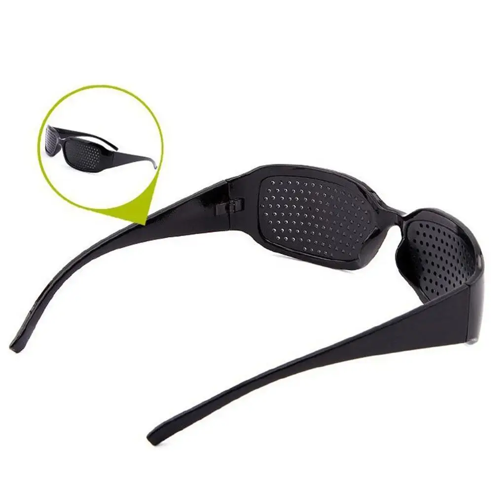 Pinhole Glasses Small Holes Anti-fatigue Porous Eyeglasses Convenient Shock Resistant Eyewear Eye Training Exercise