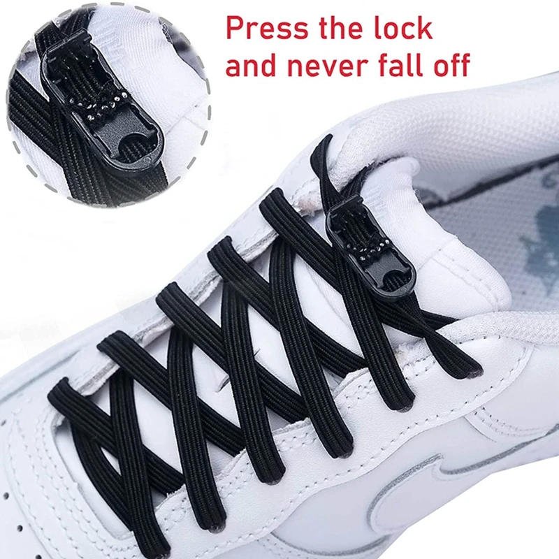 Elastic Shoelaces Sneakers Flat Laces Without Ties for Shoes Kids Adult Quick Shoe Lace Rubber Bands