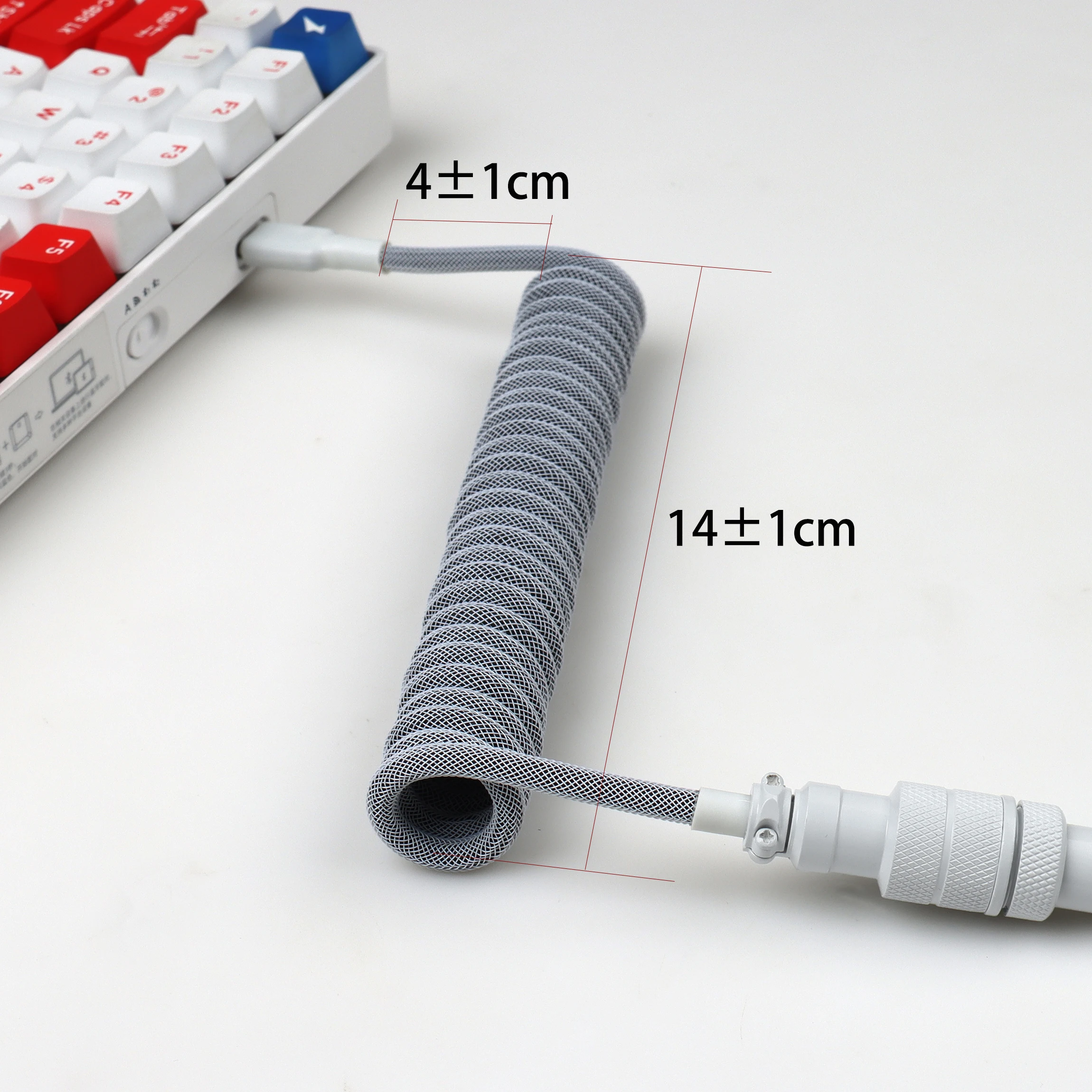 Lano c para c Teclado Mecânico Coilde Cabo Aviator Connector tipo c Interface Presentes para Game Experienciadores Idéias - Imagem 6