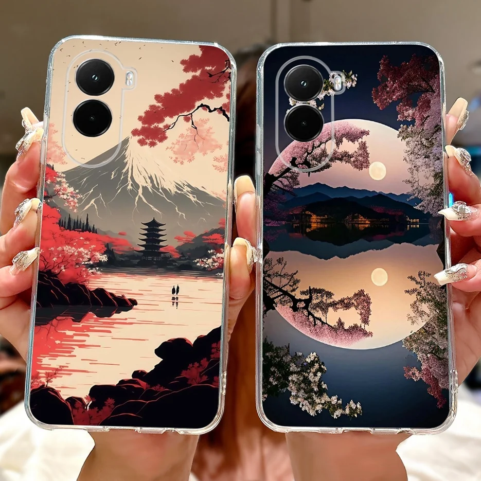 Stylish Painted Soft Silicone Phone Case - Popular Fashion Design