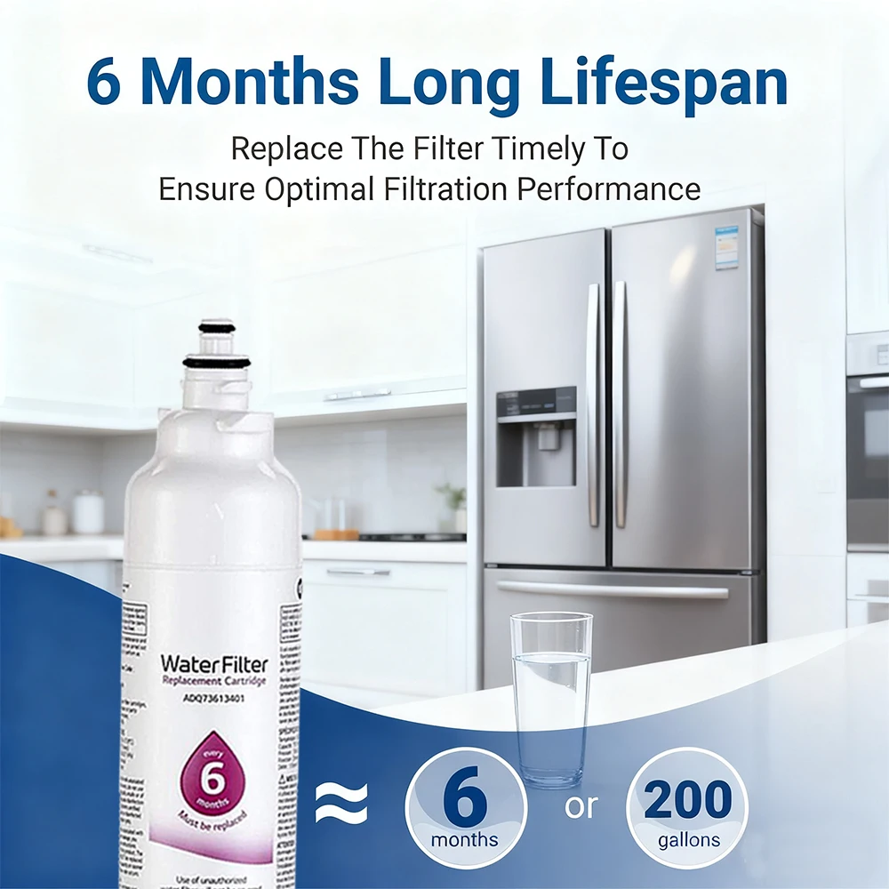 Multi Country LT LG800P Refrigerator Filter Replacement Compatible Kenmore LMXC23746S Quick Installation No Odor 1