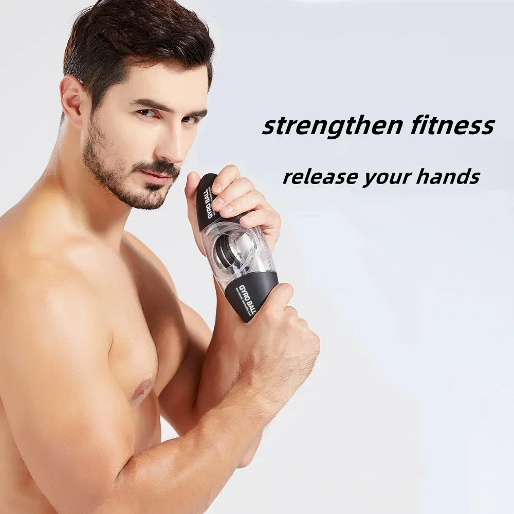 Gyro Ball Colorful LED Light Power Wrist Ball Hand Strengthener Autostart Gyroball Grip Muscle Relax Exerciser Workout Equipment