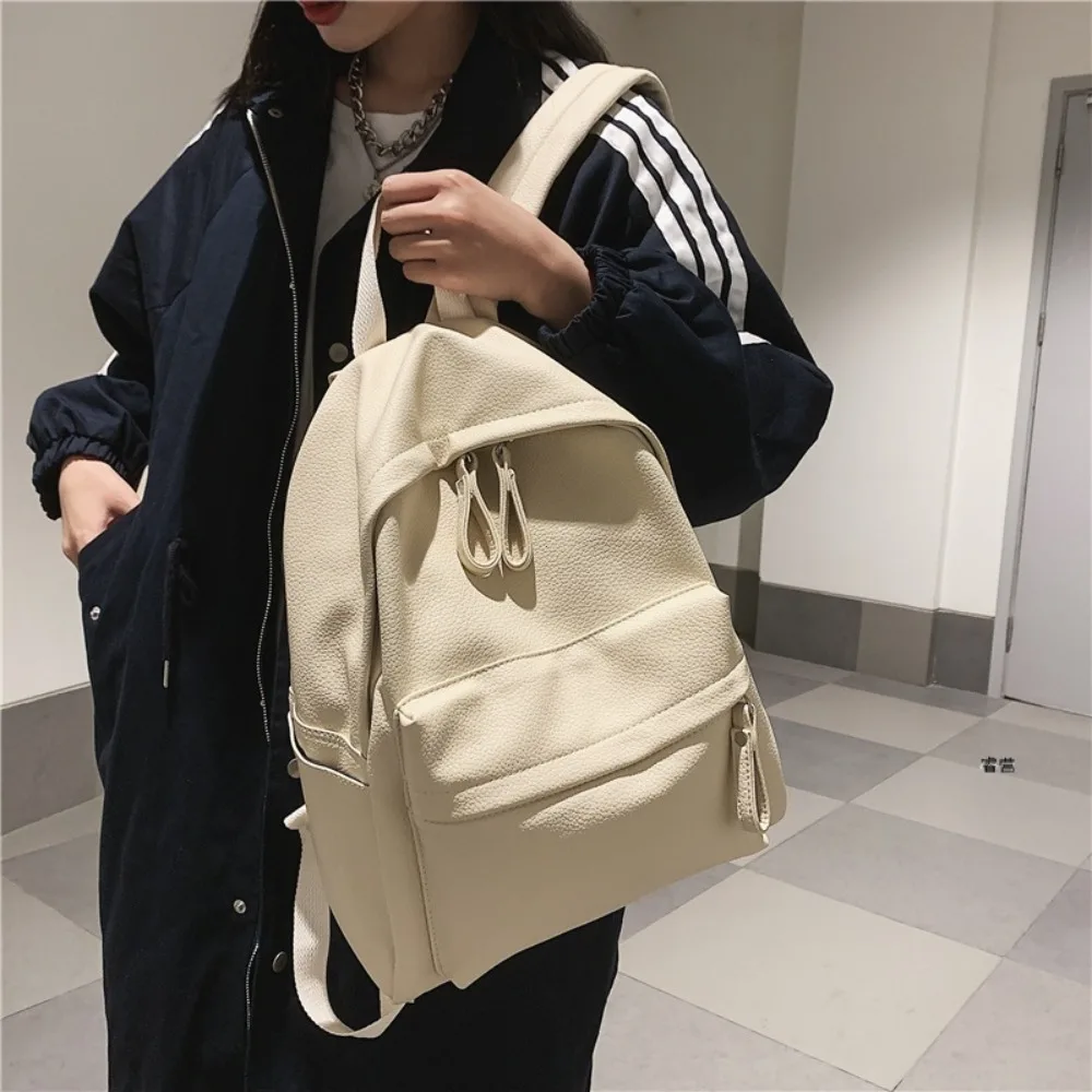 Fashion Backpack High Quality PU Leather Women's Backpack for Teenage Girls School Shoulder Bag Bagpack Mochila Backpack 2026