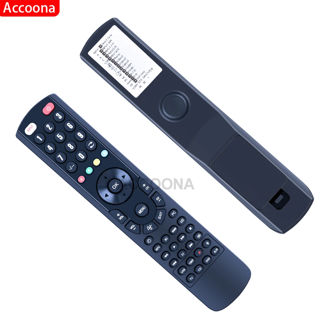Controle Remoto Rm-u305 para Sony Str-de475 Str-de375 Str-de675 av Sistema - Image 6