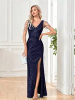 Sequins Evening Dresses: Long 2025 Luxury Beaded Gowns