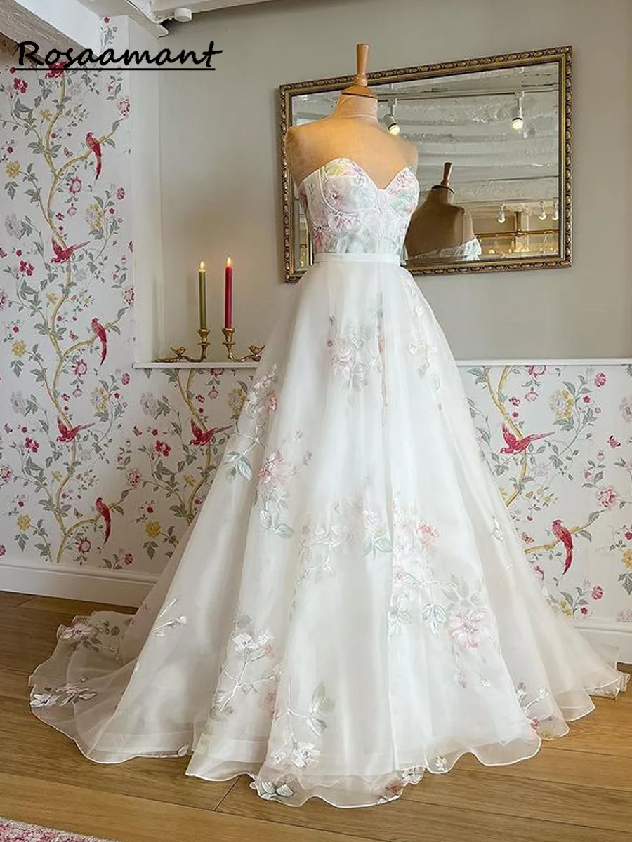 Bridal Style 4347 Eve Of Milady Print Flower Wedding Dresses Sweetheart Bridal  Gowns For Bride, image size:900x1200