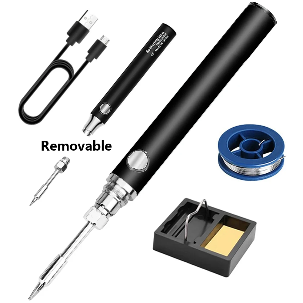 

USB Charging Electric Soldering Iron Solder Iron 5V 8W Fast Charging lithium battery Portable Repair Welding Tools DIY