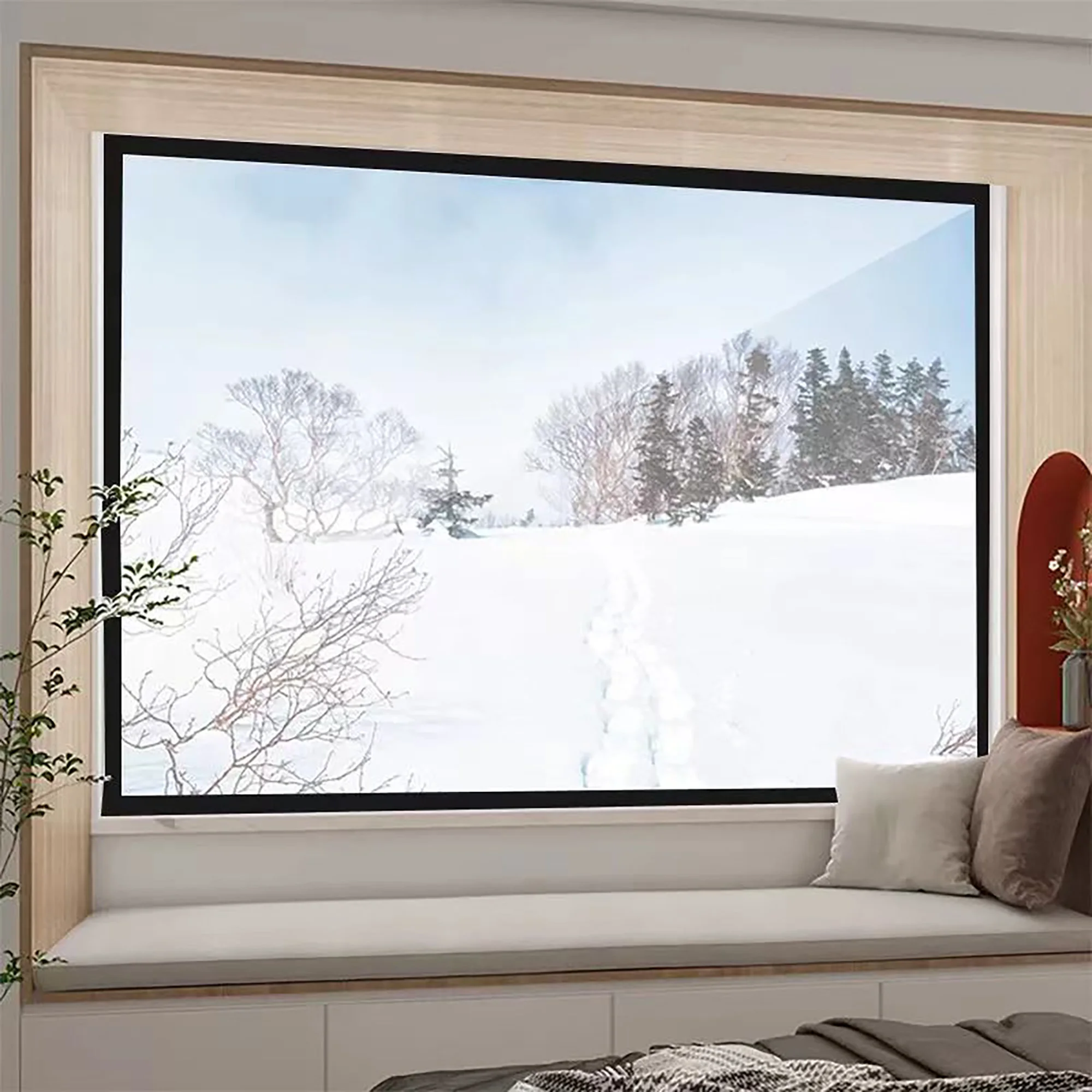 Window insulation film, winter indoor windproof and warm windows, energy-saving transparent film, screen window, door curtain