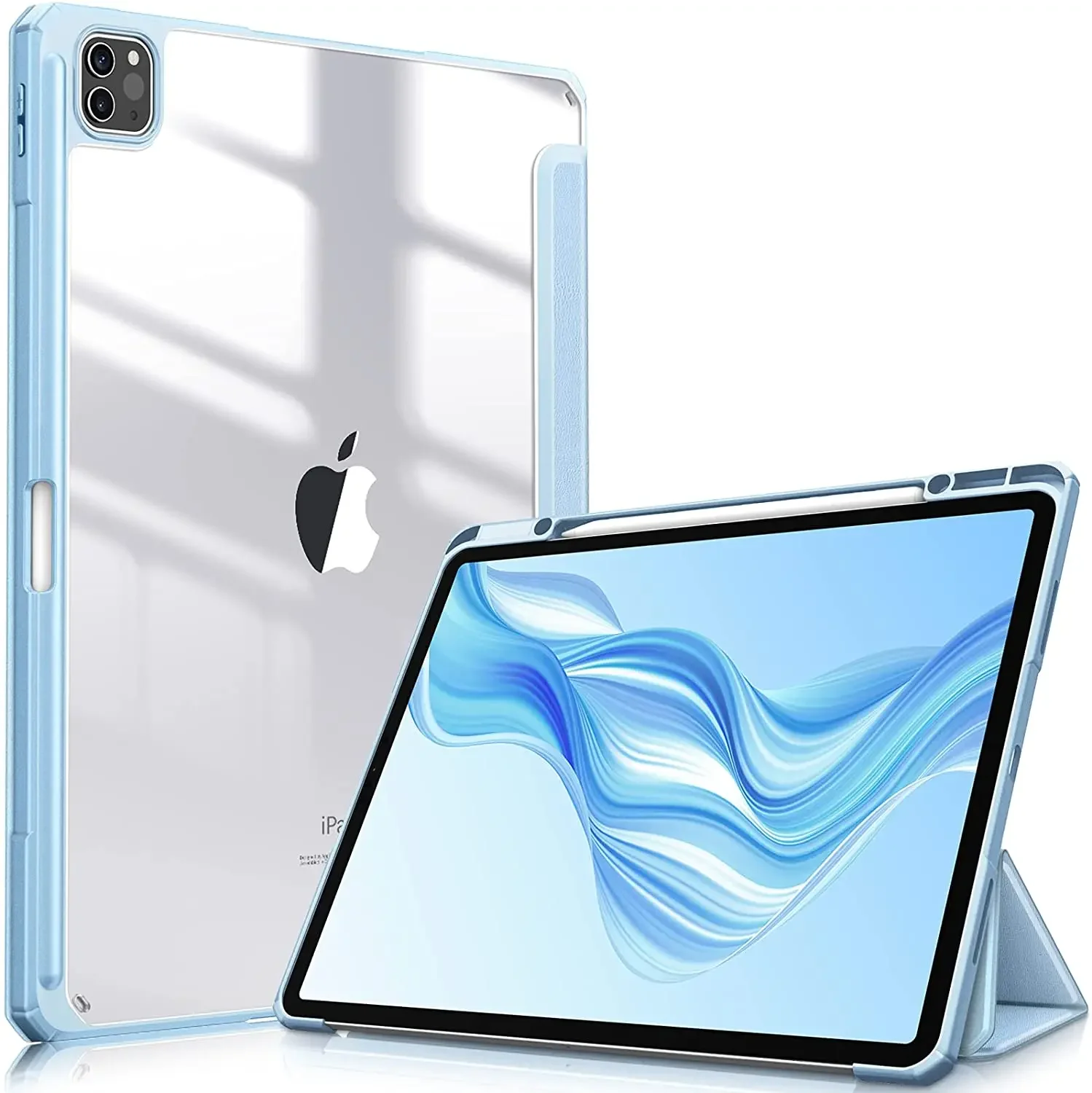 Funda para iPad 10.ª, iPad Pro 11, 10.2, 7.ª, 8.ª, 9.ª generación, Air 4.ª, 5.ª, 10.9, 10.5 generación, transparente, Air 9.7, mini 6