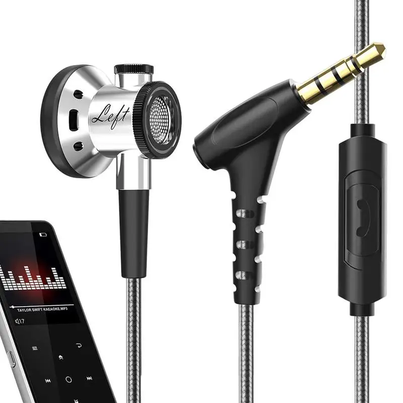 Wired In-Ear Headphones Wired In-Ear Heavy Bass Earbuds Comfortable Wear Music Supplies For Tablet Laptop Computer Mobile Phone