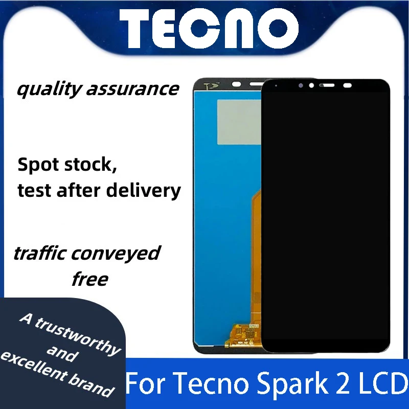 

For Tecno Spark 2 KA7 LCD Display With Touch Screen Assembly KA7 LCD Screen Digitizer Complete Replacement