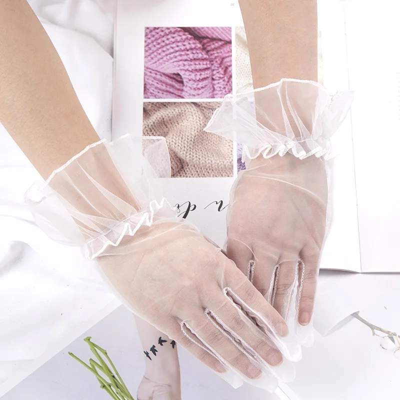 Gants de mariage en mousseline de soie de haute qualité pour femmes, Nœud  court blanc, Doigt de perle, Gants - Cdiscount Prêt-à-Porter