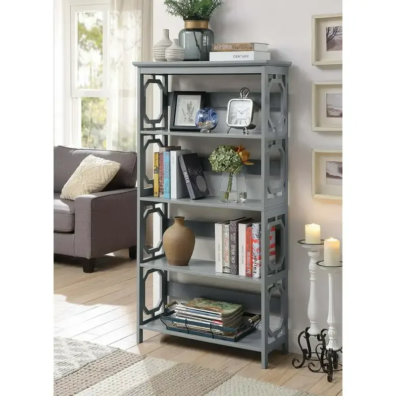 

Книжный шкаф Omega 5 Tier, серый