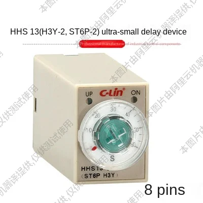 Pequeno Relé de Tempo de Atraso Hhs13 St6p2 H3y-2 Pinos 60 30 5s 10 1s s s s