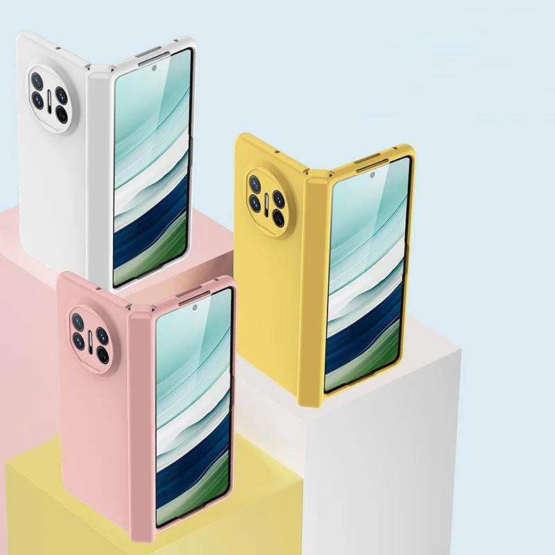 Premium Candy Color Hard PC Phone Case with Hinge Connection and Luxury Skin Feel