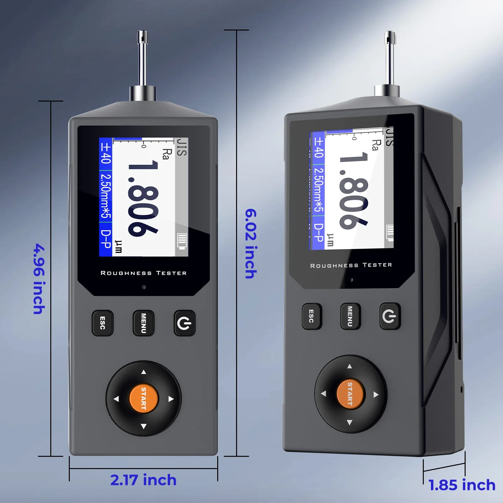 Roughness Meter Ra Rq Rv Rs Etc 12+ Parameters, Digital Surface Roughness Tester