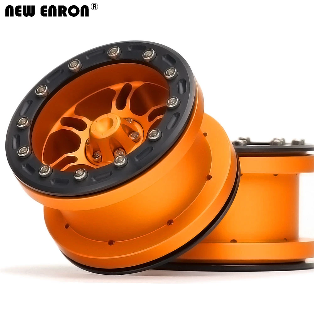 2.2" Alloy Beadlock Wheel Rims RC Hub for 1/10 RC Crawler Car Axial