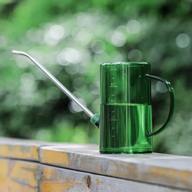 Indoor Plants Watering Can Transparent Simple Style Watering Can for Indoor Outdoor Plants Transparent Simple Style Watering Can 2