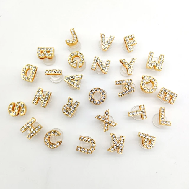  Crocs Jibbitz Gold Letter Shoe Charms  Jibbitz for Crocs, Gold  Letter I, Small : Clothing, Shoes & Jewelry
