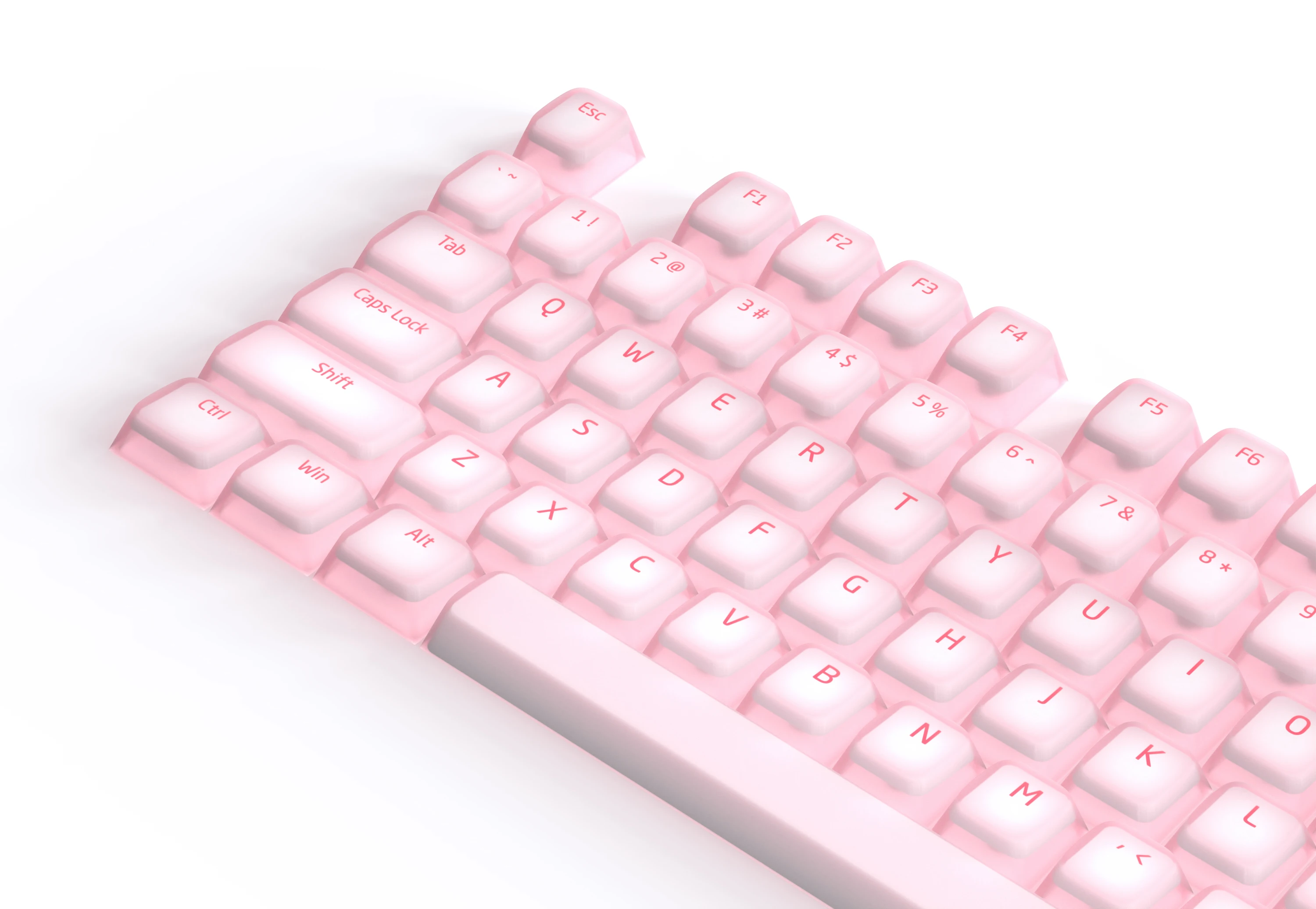 Ciy-nogi-cap Chave de Silicone 113 Chave Roxo Rosa Verde Compatível com 61 87 104 108 Teclado Mecânico - Imagem 5
