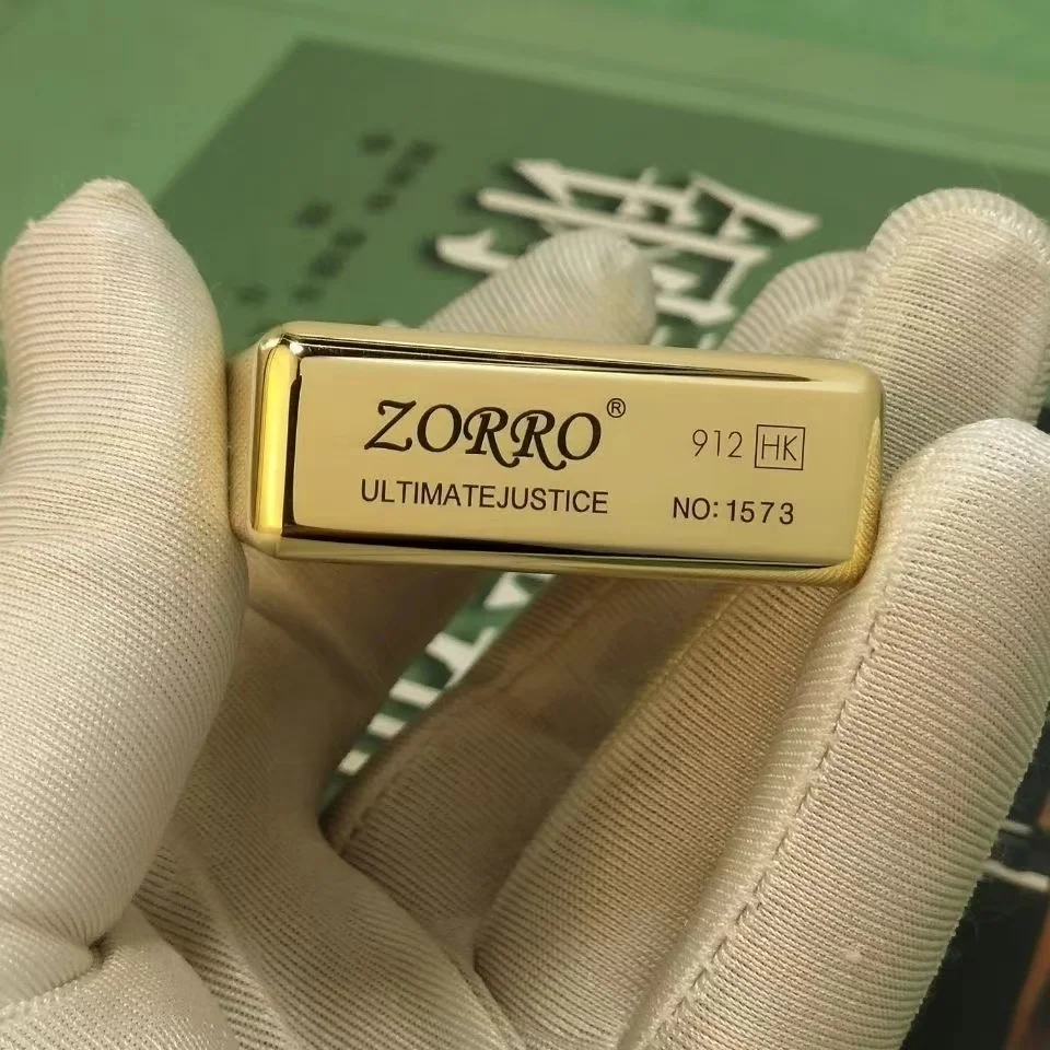 Zorro 912 Retro High End Waterproof Sealed Armor Constantine Kerosene Lighter 3/5 Hinge Metal Petrol Lighter Men's Gift kerosene lighter