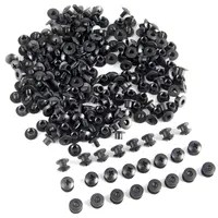 100PCS Short Post Black Steel Chicago Screw Set Cross Head For DIY Belt Loops Clips Kydex Sheaths Holsters Pouch 1
