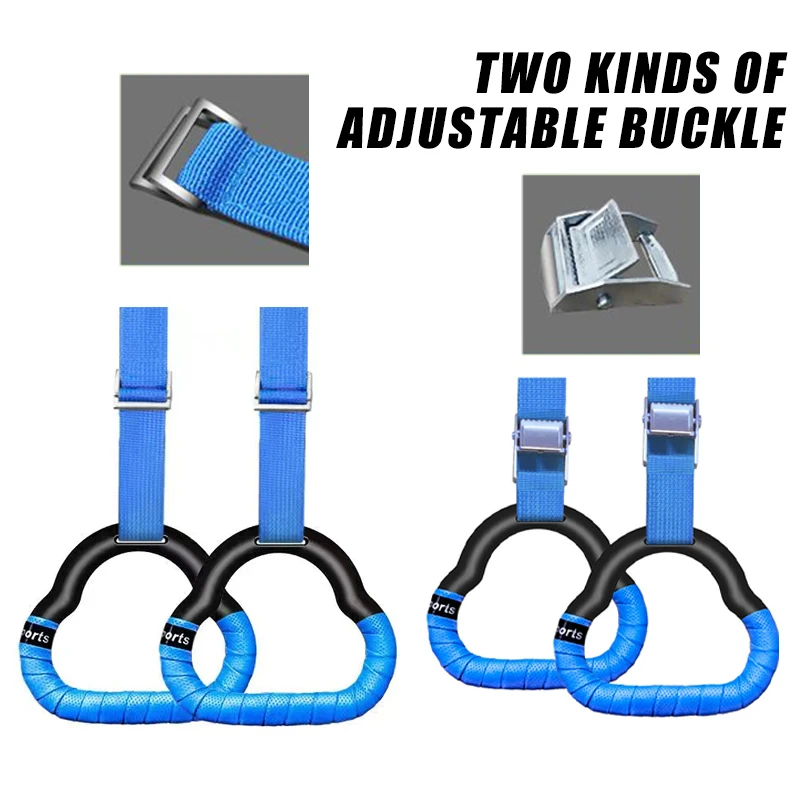 Gymnastics Rings Kid Horizontal Bar Indoor Non-Slip Gym toy Rings With Swing Adjustable Straps Pull-up Workout Fitness Equipment Se03b1227869f4635bef05835c8518b47w