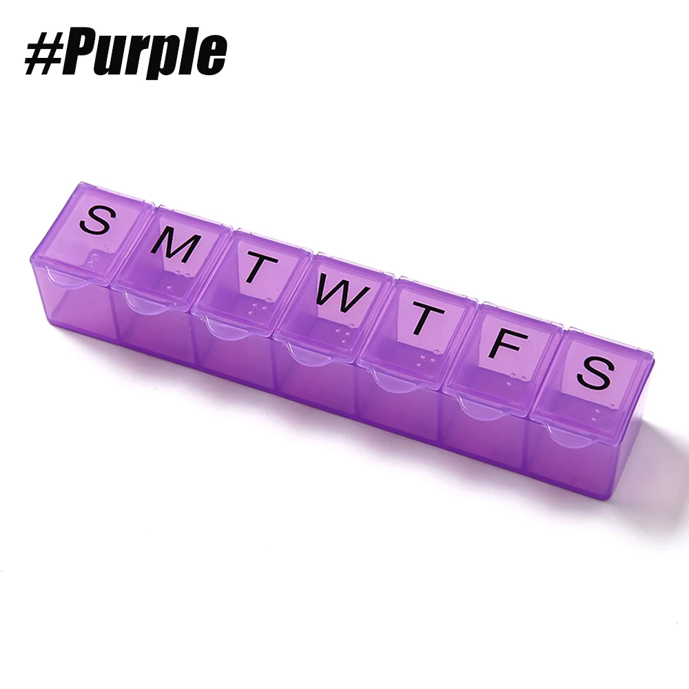 Weekly Pill Organizer, 7-Day Easy-Open Medicine Container
