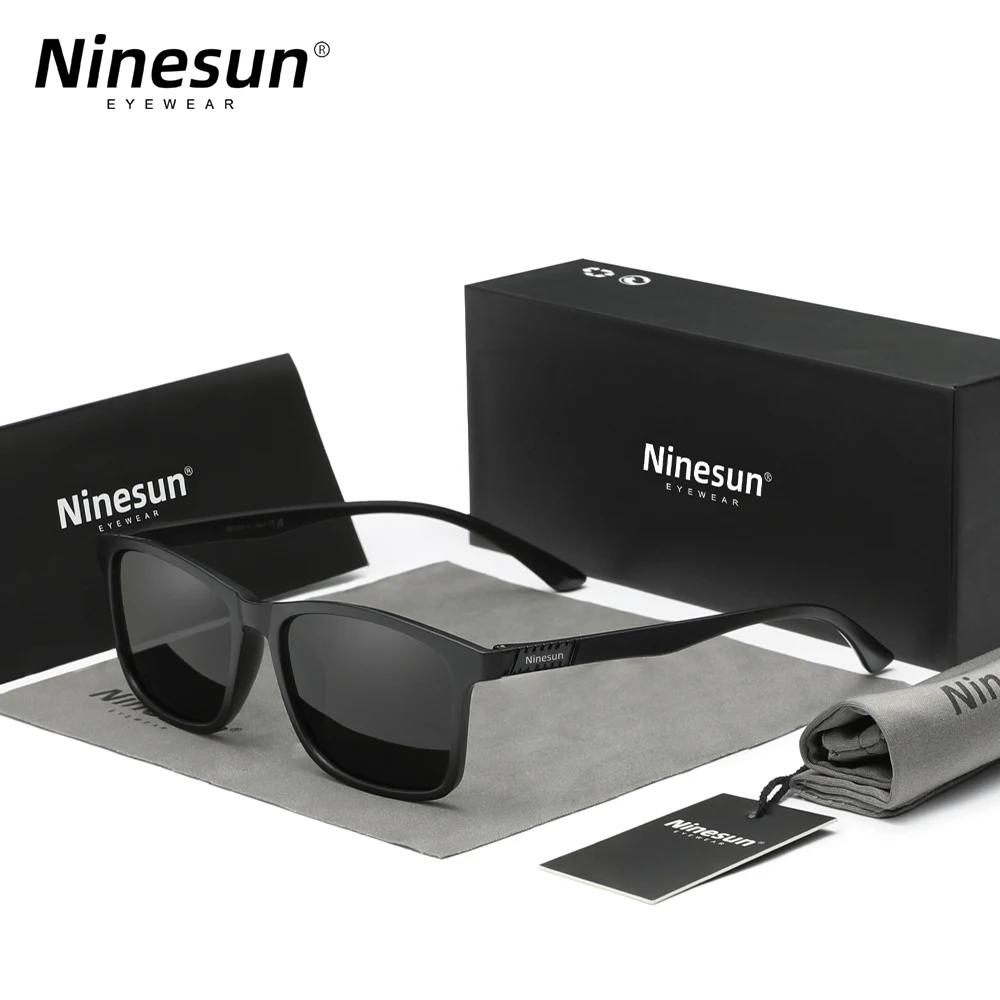 Gafas De Sol Cuadradas Para Hombre | Lente De Nylon Y Montura TR90 + Acetato | Protección UV400 | Ligeras Y Duraderas