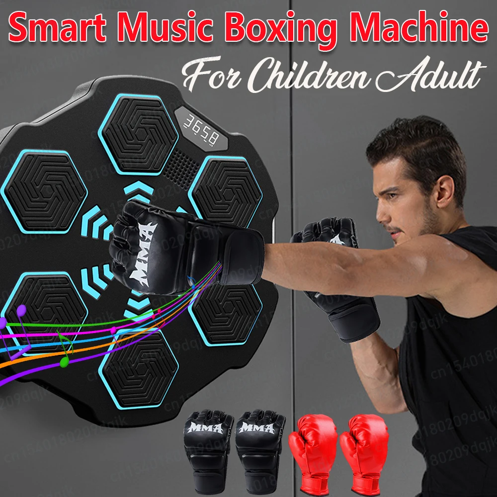 Boxing Machine, Smart Boxing Music Machine with Gloves and Phone