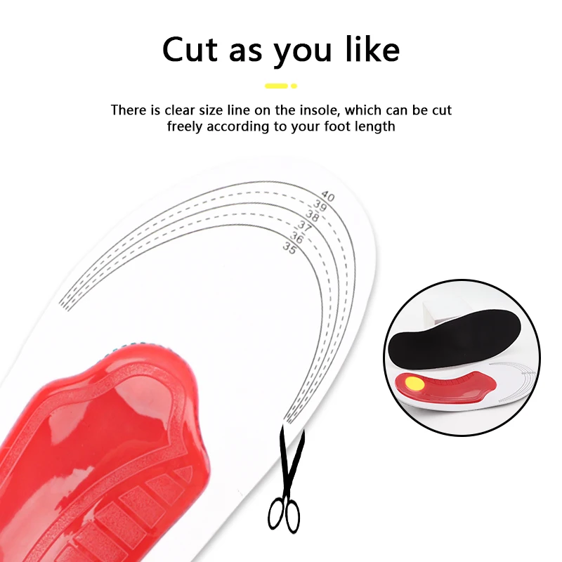 1 pereche branț ortopedic pentru picior plat Suport arc pentru fasciita plantară Pantofi branțuri bărbați femei EVA absorbant șoc anti-alunecare_voghion.com