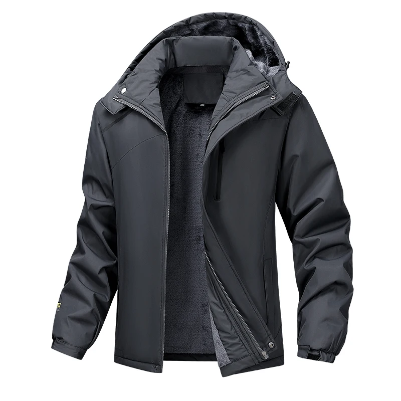 Men Winter Coat Thicken Warm Hiking Outdoor Waterproof Windproof Camping Fashion Plus Size 7XL