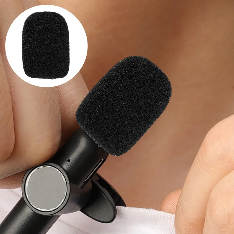 Professional Microphone Pop Filter Foam Cover for Broadcast Lapel Microphones