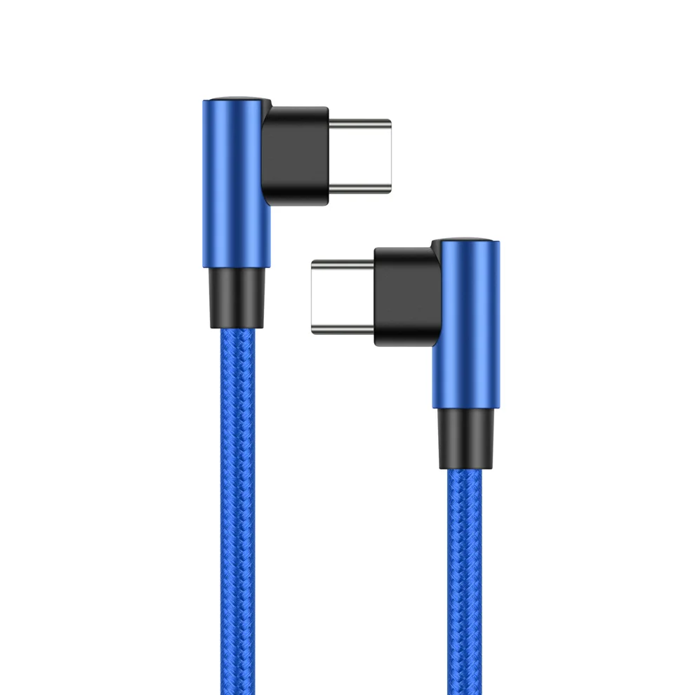 รูปสินค้า สายชาร์จ USB-C แบบหัวงอ 90 องศา ชาร์จเร็ว 60W
