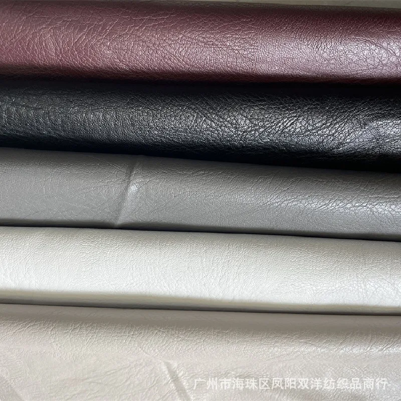 New Thickened Super Soft 0.8mm Washed PU Leather Fabric Jacket Pants Short Boots Tree Pattern Clothing for Men Women Children
