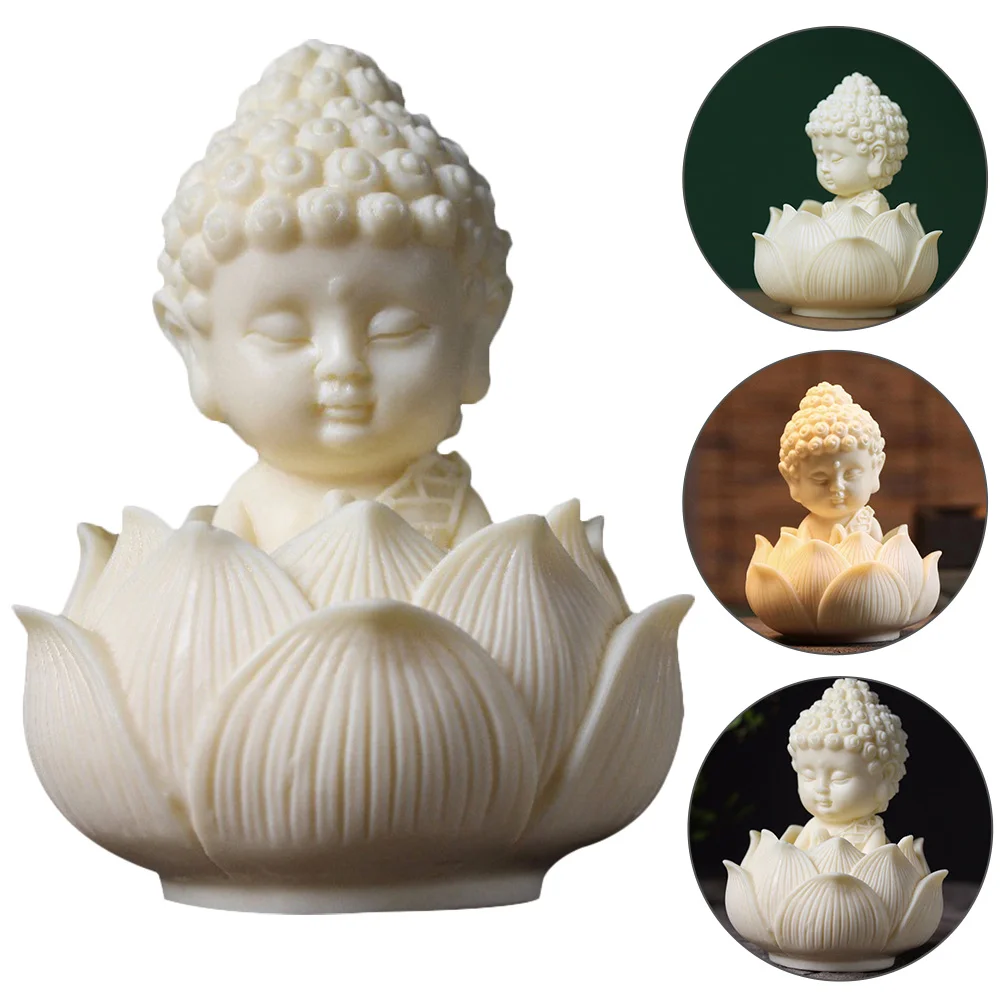

Resin Buddha Ornaments Retro Decor Figurine Home Decoration Vintage Desktop Craft Office Statue for