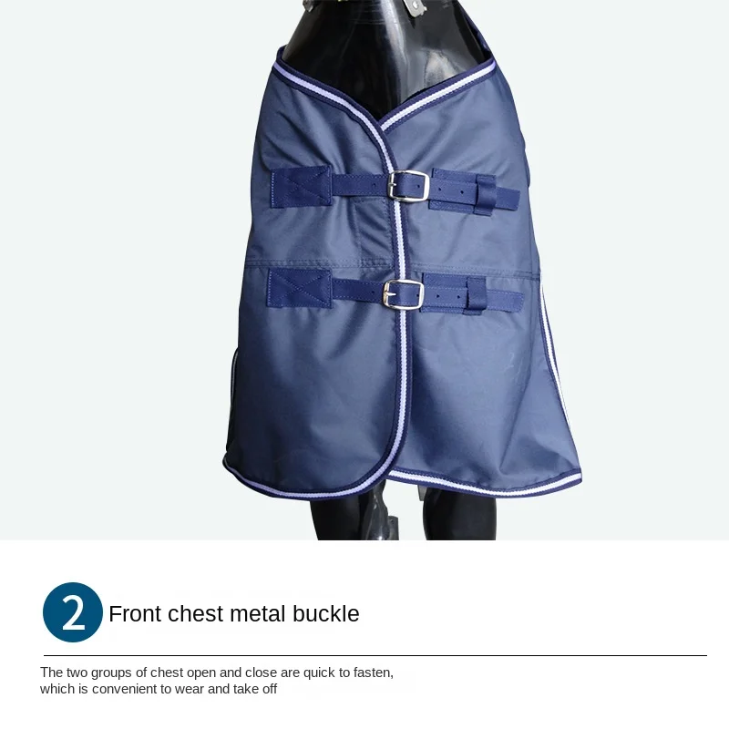 1Pc 1680D Oxford Cloth Winter Tear Resistant Thickened Horse Covering Equestrian Equipment Horse Warm Supplies Caparison
