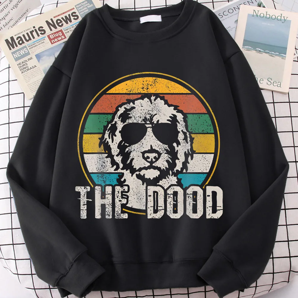 

2023 New Woman Clothes Best Winter Gift Loose Oversize Long Sleeves Hoodies Cute Painting Printing Black Girl Style Sweatshirt